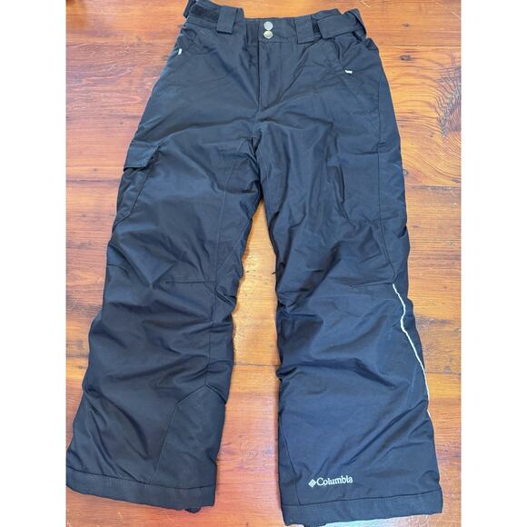 Columbia Omni Tech “Out Grown” Kids Size 8 Waterproof Black Snow Pants - Picture 1 of 10